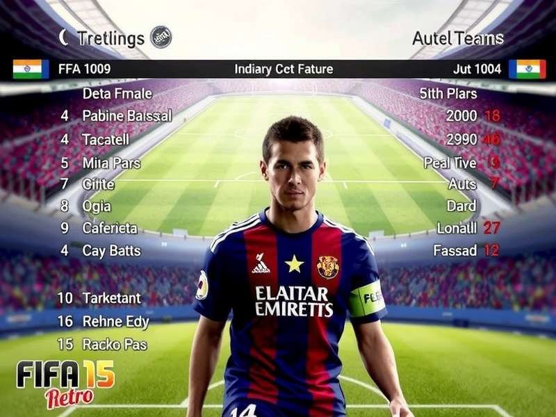 FIFA 15 Retro India localization features showing Indian teams